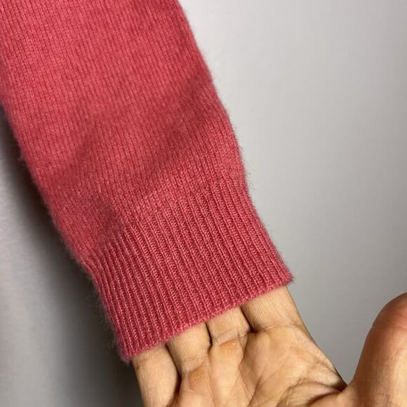 Ellen Tracy Womens 100% Cashmere Sweater Sz S Pink Quite Luxury - Picture 3 of 13